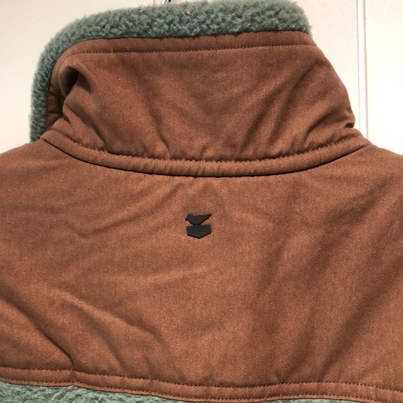 Jetty Pines pullover fleece jacket 3/4 snap front 3 pocket M - Picture 7 of 8